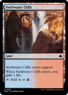 【ENG】【Foil】《急流の崖/Swiftwater Cliffs》[BLB]