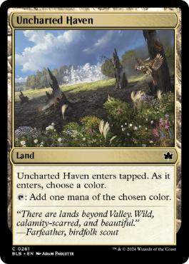 【ENG】【Foil】《未知なる安息地/Uncharted Haven》[BLB]