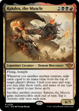 【ENG】《用心棒、ラクドス/Rakdos, the Muscle》[OTJ]