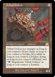 【ENG】《部族のゴーレム/Tribal Golem》[ONS]