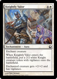 【ENG】【Foil】《騎士の勇気/Knightly Valor》[RTR]