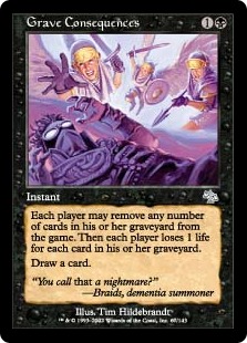 【ENG】【Foil】《悲惨な結末/Grave Consequences》[JUD]