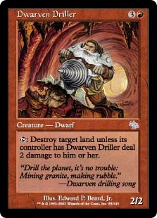 【ENG】【Foil】《穿つドワーフ/Dwarven Driller》[JUD]