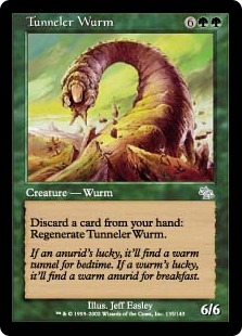 【ENG】【Foil】《穴掘りワーム/Tunneler Wurm》[JUD]