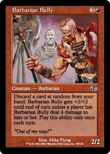 【ENG】【Foil】《蛮族の恐喝者/Barbarian Bully》[JUD]