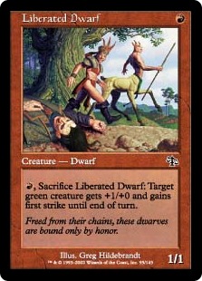 【ENG】【Foil】《開放されたドワーフ/Liberated Dwarf》[JUD]
