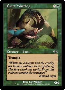 【ENG】【Foil】《巨大イボイノシシ/Giant Warthog》[JUD]