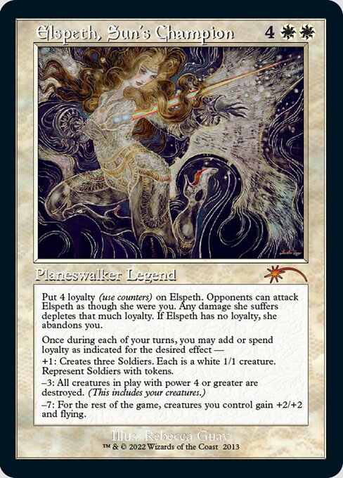 【ENG】《太陽の勇者、エルズペス/Elspeth, Sun's Champion》(2013)[Secret Lair]