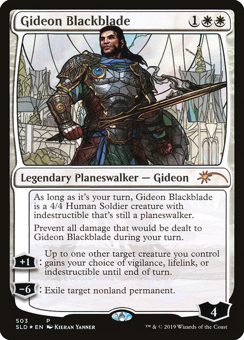 【ENG】【Foil】《黒き剣のギデオン/Gideon Blackblade》(503)[Secret Lair]
