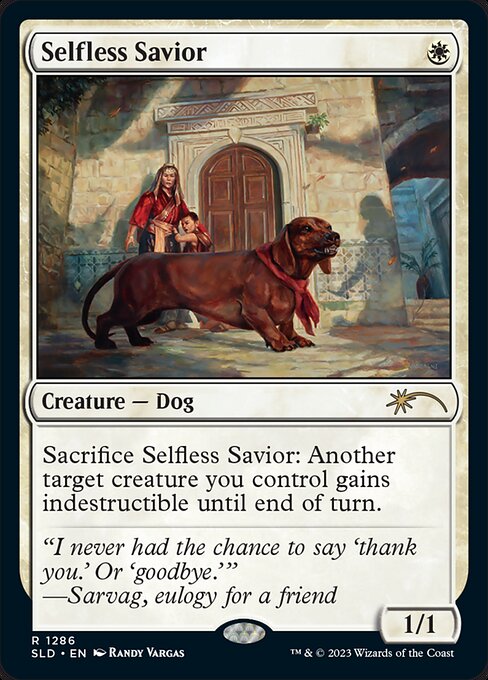 【ENG】【Foil】《無私の救助犬/Selfless Savior》(1286)[Secret Lair]