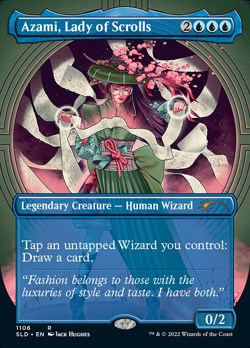 【ENG】【Foil】《巻物の君、あざみ/Azami, Lady of Scrolls》(1106)[Secret Lair]