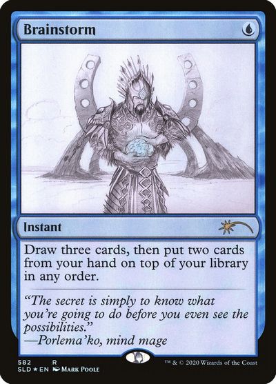【ENG】【Foil】《渦まく知識/Brainstorm》(582)[Secret Lair]