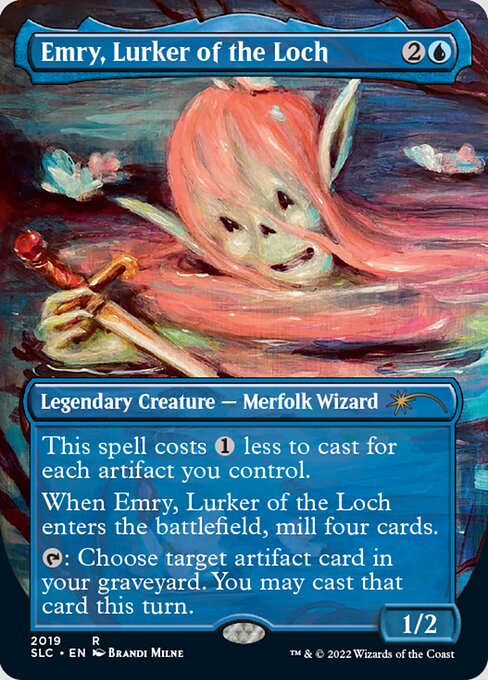 【ENG】【Foil】《湖に潜む者、エムリー/Emry, Lurker of the Loch》(2019)[Secret Lair]