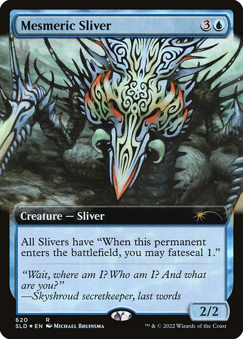 【ENG】【Foil】《催眠スリヴァー/Mesmeric Sliver》(620)[Secret Lair]