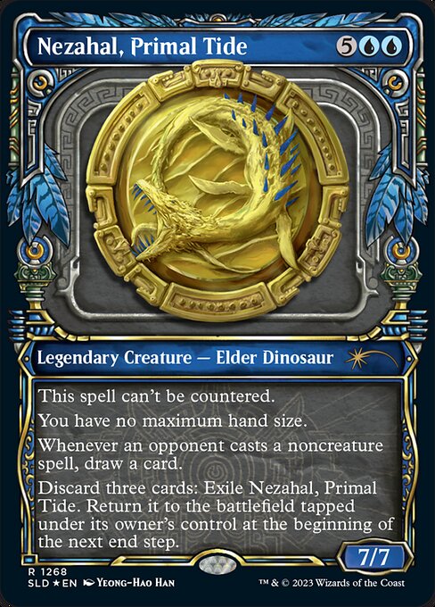 【ENG】【Foil】《原初の潮流、ネザール/Nezahal, Primal Tide》(1268)[Secret Lair]