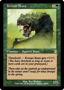 【ENG】《クローサの獣/Krosan Beast》[ODY]