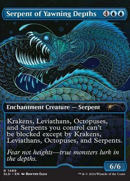 【ENG】【Foil】《最深淵の海蛇/Serpent of Yawning Depths》(1489)[Secret Lair]