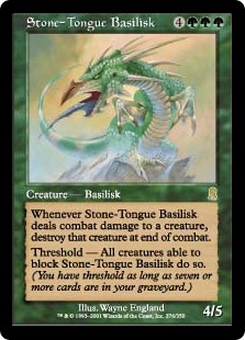 【ENG】《石舌のバジリスク/Stone-Tongue Basilisk》[ODY]