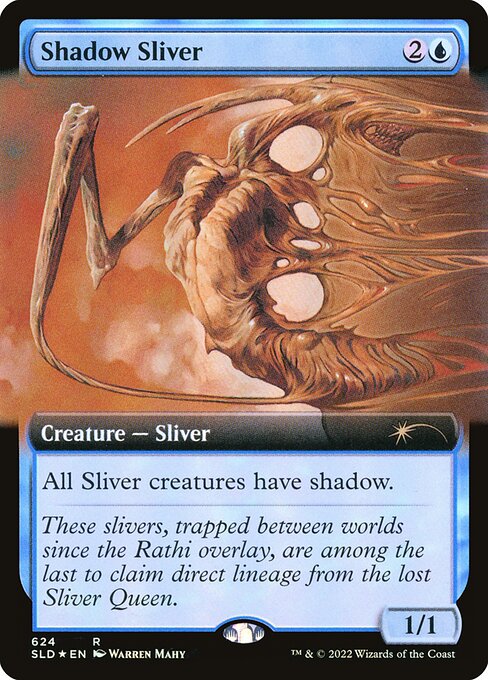 【ENG】【Foil】《陰影スリヴァー/Shadow Sliver》(624)[Secret Lair]