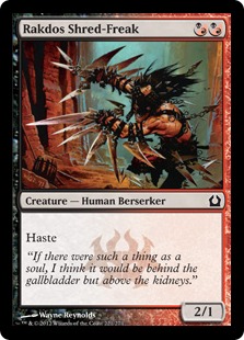 【ENG】【Foil】《ラクドスの切り刻み教徒/Rakdos Shred-Freak》[RTR]