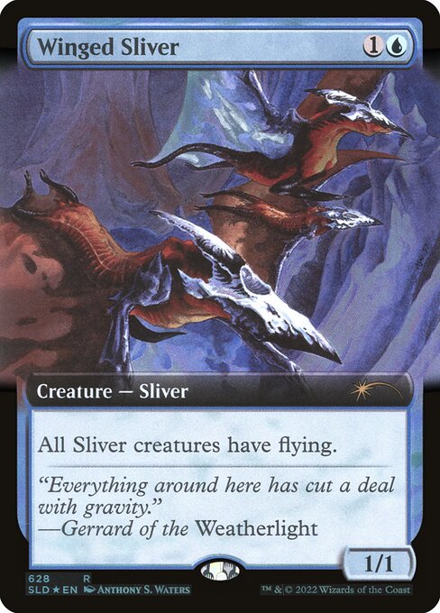 【ENG】【Foil】《有翼スリヴァー/Winged Sliver》(628)[Secret Lair]