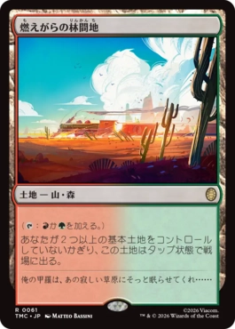 【JPN】【Foil】■サージ■《燃えがらの林間地/Cinder Glade》[TMC]