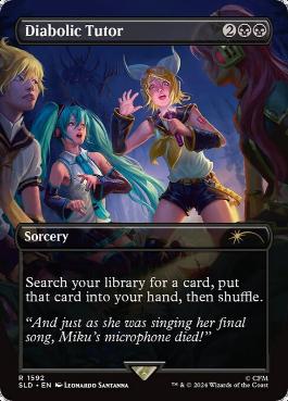 【ENG】【Foil】《魔性の教示者/Diabolic Tutor》(1592)[Secret Lair]