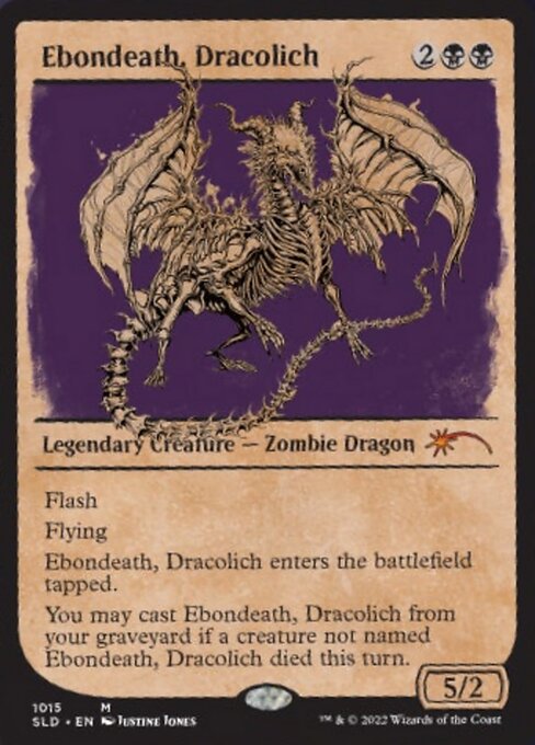 【ENG】【Foil】《ドラコリッチ、エボンデス/Ebondeath, Dracolich》(1014)[Secret Lair]