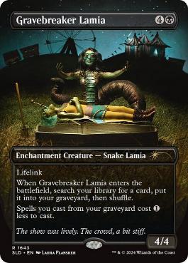 【ENG】【Foil】《墓破りのラミア/Gravebreaker Lamia》(1643)[Secret Lair]