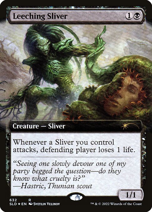 【ENG】【Foil】《血吸いスリヴァー/Leeching Sliver》(632)[Secret Lair]