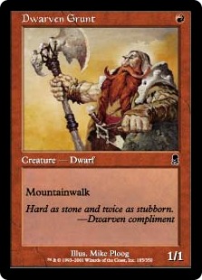 【ENG】《ドワーフの兵卒/Dwarven Grunt》[ODY]