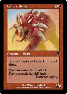 【ENG】《くすぶり獣/Ember Beast》[ODY]