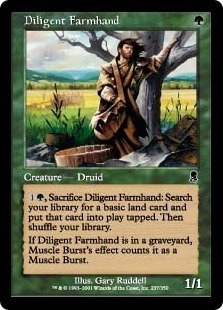 【ENG】【Foil】《精励する農場労働者/Diligent Farmhand》[ODY]