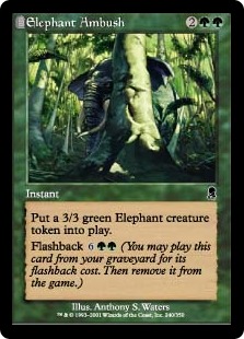 【ENG】【Foil】《象の待ち伏せ/Elephant Ambush》[ODY]