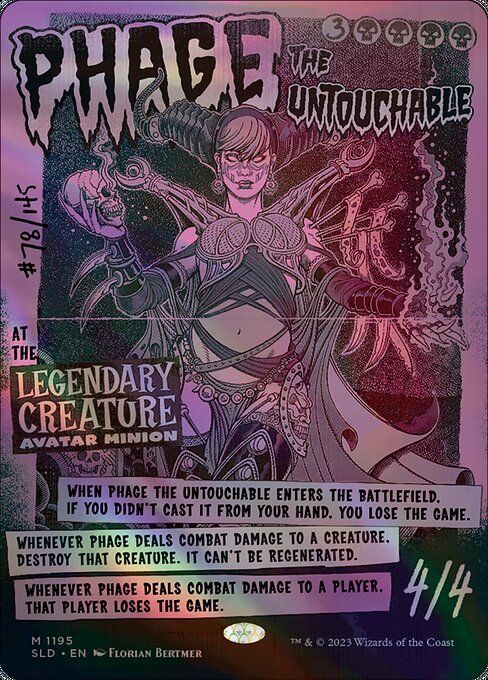 【ENG】【Foil】《触れられざる者フェイジ/Phage the Untouchable》(1195)[Secret Lair]