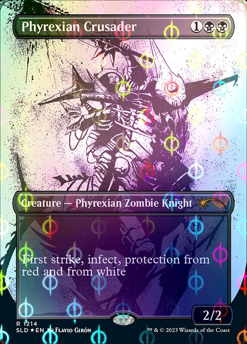 【ENG】【Foil】■S&C■《ファイレクシアの十字軍/Phyrexian Crusader》(1214)[Secret Lair]