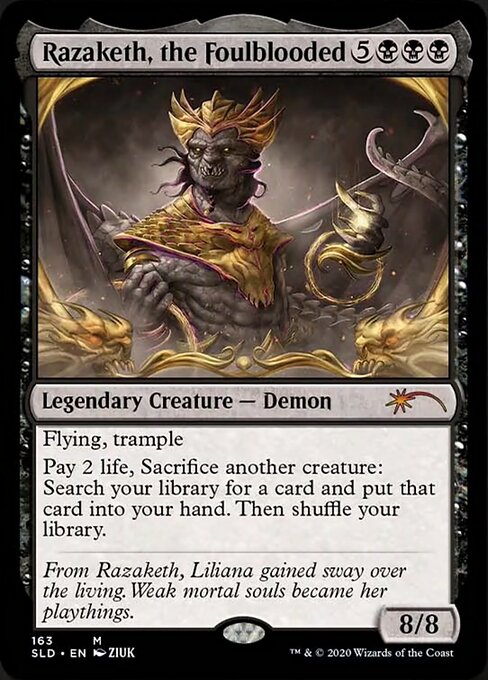 【ENG】【Foil】《穢れた血、ラザケシュ/Razaketh, the Foulblooded》(163)[Secret Lair]