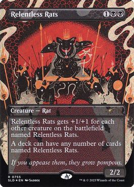 【ENG】【Foil】《執拗なネズミ/Relentless Rats》(755)[Secret Lair]
