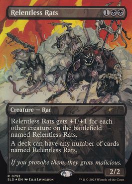 【ENG】【Foil】《執拗なネズミ/Relentless Rats》(752)[Secret Lair]