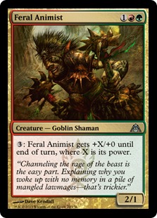 【ENG】《残忍な精霊信者/Feral Animist》[DGM]