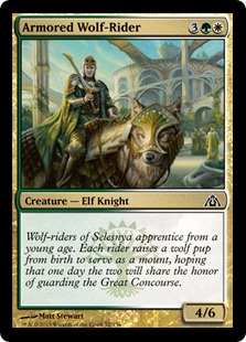 【ENG】【Foil】《鎧の狼乗り/Armored Wolf-Rider》[DGM]