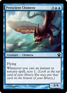 【ENG】【Foil】《先見のキマイラ/Prescient Chimera》[THS]