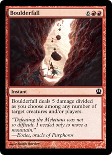 【ENG】【Foil】《落岩/Boulderfall》[THS]