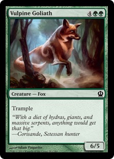【ENG】【Foil】《巨体の狐/Vulpine Goliath》[THS]