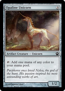 【ENG】【Foil】《乳白色の一角獣/Opaline Unicorn》[THS]