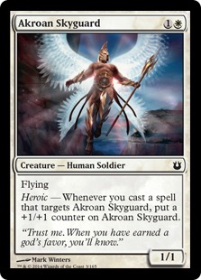 【ENG】【Foil】《アクロスの空護衛/Akroan Skyguard》[BNG]