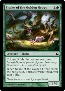 【ENG】【Foil】《黄金の木立ちの蛇/Snake of the Golden Grove》[BNG]