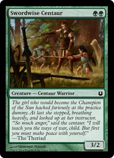 【ENG】【Foil】《ケンタウルスの武芸者/Swordwise Centaur》[BNG]
