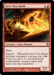 【ENG】【Foil】《サテュロスのニクス鍛冶/Satyr Nyx-Smith》[BNG]