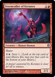 【ENG】【Foil】《ケラノスの嵐呼び/Stormcaller of Keranos》[BNG]